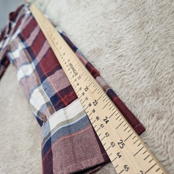 J.Lindeberg Benny Slim Patterned Flannel Plaid Shirt Button-Down Mens Size S - Picture 7 of 10